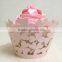 Nice Laser Cut Tree Leaves Cupcake Wrappers for Wedding Decoration