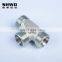 1CM  Metric Thread Male 60 degree Cone Seat Straight hydraulic Fitting For Pipe Seal Connection