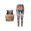 Female Sports Bra and Yoga Pants Set Sport Suit Sports Bra Legging Set Fitness