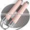 Professional Adjustable weighted Jump Rope with Aluminum Alloy Handle and Silicone Handle Coat