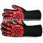HY Cheap Silicone Heat Resistant Double Oven Mitts Gloves for Kitchen Cooking BBQ Baking