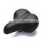 Black Color High Quality Vacuum Bike Saddle Comfortable Soft Bicycle Seat with Double spring