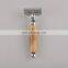 Classic Laser Custom New Design Butterfly Bamboo Handle Metal Eco-friendly Barber Double Edge Blades Shaving Safety Razor