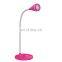 Nice style three levels dimmable eye care e-reading plastic led desk reading lamp home