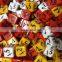 Wholesale 15mm Custom Bulk Acrylic Dice Engraved with Ink Filling
