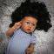 22-inch black skin tone doll Saskia cute baby cross-border e-commerce foreign trade sources a piece of hair