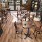 Vintage antique solid wood ash table and chair combination