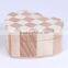 2016new design heart shape wooden jewelry box for gift packing