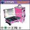 rolling beauty hairdresser trolley makeup case with light with mirror