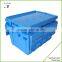 Hinged Storage Plastic Box Fold Down Lid 50 Litre