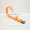 Shenzhen Colorful gift rubber wrist band usb flash pen drive