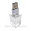 blue light glow in the dark led lighting luminous crystal usb flash drive                        
                                                Quality Choice