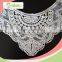 Widentextile Nylon and Cotton White Embroidery Neck Lace, Chemical Lace Collar For Women Clothing
