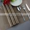 Light brown color pvc mat table decoration handmade frame dining mat 45*30cm