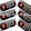Custom 3d round crystalremovable plastic labels