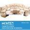 luxury living room furniture leather sofa