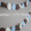 Wholesale ! Blue Ivory and Brown Baby Shower Paper Garland Deorations
