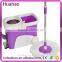 Hand Press Spin Go Mop with Steel Basket Bucket with Wheel