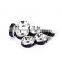 Silver Plated Montana Color #207 Rhinestone Jewelry Rondelle Spacer Beads Variation Color and Size 4mm/6mm/8mm/10mm