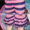 Ruffle Stripe knit Lettuce Ruffle Shorts Baby Girl Toddler Handmade