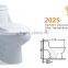 Cheap Chaozhou Siphonic One Piece S-trap WC Toilet Bathroom Ceromic Commode Quality Choice