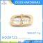 SGS certificated shiny gold shoe metal pin buckle with high quality