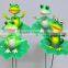 4 Inch Cartoon Plastic Frog on Lotus Garden Ornaments, Garden Sticks Quality Choice