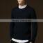 2015 the new men's sweater cultivate one's morality pure color for grid sweater