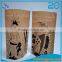 100% recycled kraft paper ziplock bags with clear window/coffee bean flower seeds packaging pouch