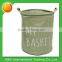 Folding jute durable lighweight large capacity laundry basket