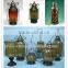 Hanging garden outdoor glass mosaic decorative lantern for candle