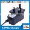 8.4v li-ion battery charger 1a for 2s battery pack charger with EU US UK SAA plug YJP-084100