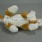 lovely mini brown soft cat type plush keychain