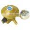 Gas low regulator pressure with gauge meter, flow meter valve & ISO9001-2008