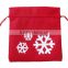 Red Christmas Felt Gift Bag Small