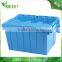 BX0667 30KG 55liter 560*390*325mm Custom storage stackable nestable plastic box with lid in China