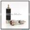 Carbon Fiber tellurium rhodium plated RCA terminals Cryogenic