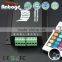 IR Wireless Remote Music RGB 24keys led controller Black Aluminum RGB controller DC12-24V 4A/CH