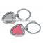 2016 painting hear shape keychain key chain and key ring