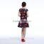 Top Quality Two Pieces Short Sleeve Sex Women Dress With OEM Design