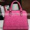 Manfactory offer cheaper lady fashion pu tote handbag,waterproof PVC beach bag