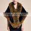 Classic Design Natural Real Mink Fur Stole / Russian Style White Fur Shawl