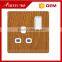 universal BS standard wooden socket Wall socket usb wall socket with safe switch