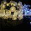 christmas holiday party wedding decoration outdoor solar rose flower fairy string led light