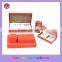 Hot-selling PU Leather Coverd Packaging Jewelery Box & Orange Jewelery Set Boxes India