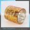 Hot Selling Gold Tea Light Candle Containers Embossed Vintage Candle Holders