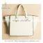 White pure color handbag with rope handle ladies bat tote bags woman fashionable latest bags with wing