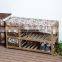 cheap natural wood shoe rack for wholesale