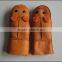 Pretty Kids Leather Mittens Fur Mitten Glove For Winter