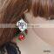 2015 IN STOCK 8cm cheap white women beactiful earrings